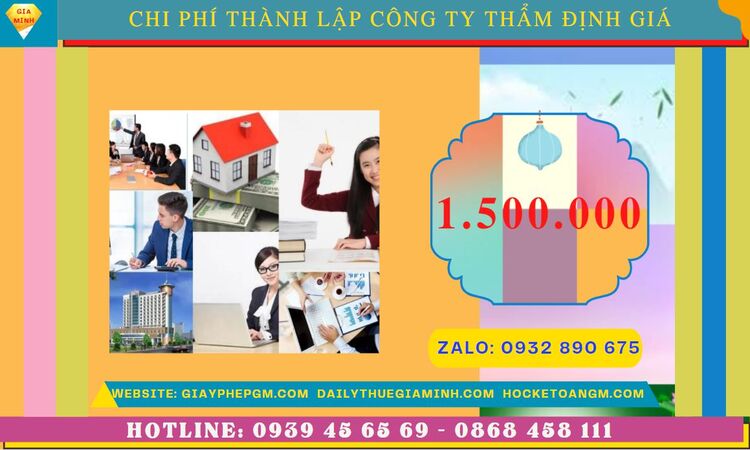 Chi phí thành lập doanh nghiệp thẩm định giá tại TP Hải Phòng