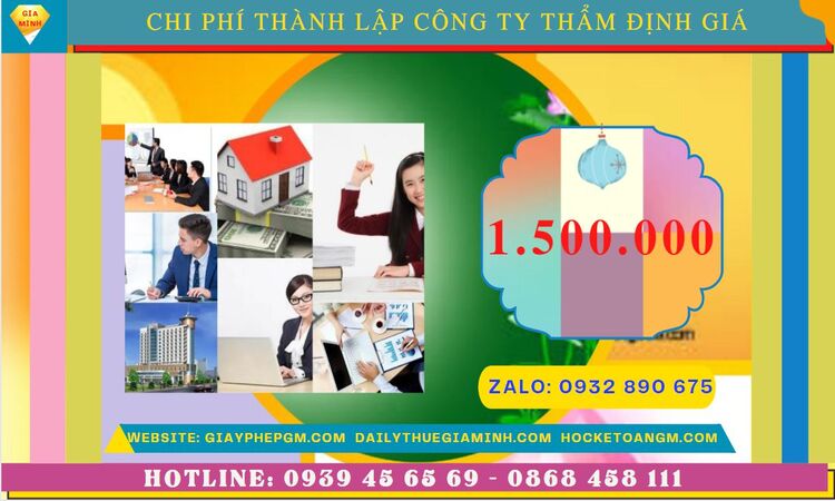 Chi phí thành lập doanh nghiệp thẩm định giá tại TP Hưng Yên