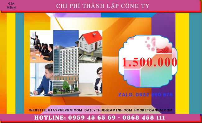 Chi phí thành lập doanh nghiệp uy tín nhất tại Huyện Đông Anh