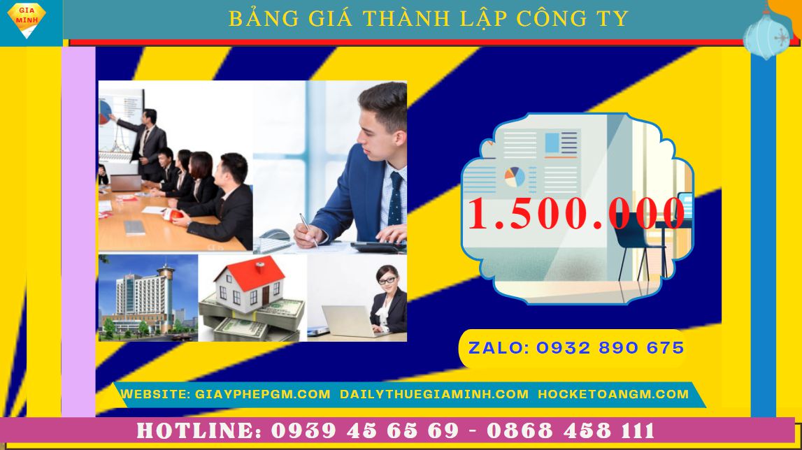 Chi phí thành lập doanh nghiệp uy tín nhất tại Huyện Khoái Châu