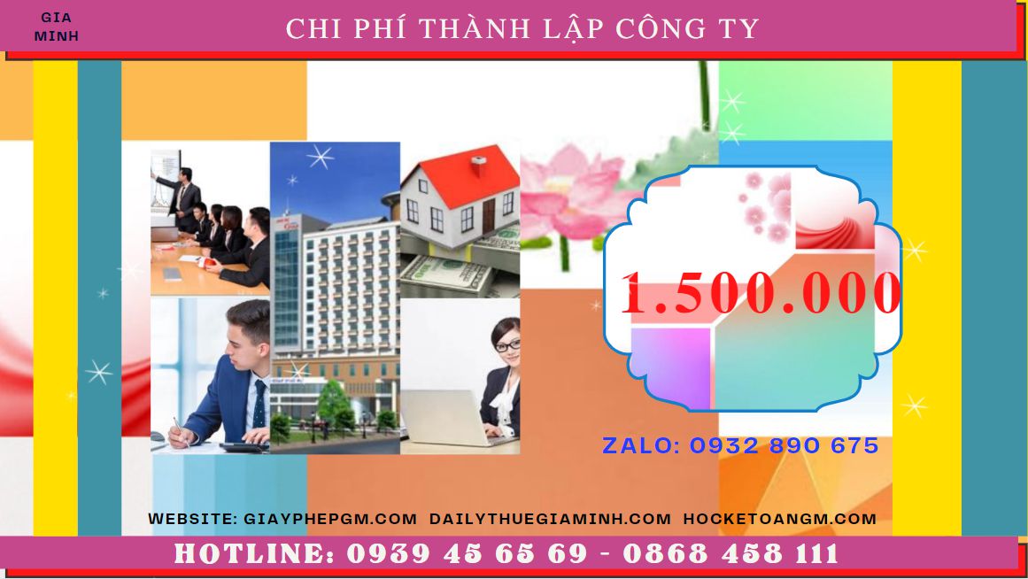 DỊCH VỤ THÀNH LẬP CÔNG TY TRỌN GÓI CHUYÊN NGHIỆP NHẤT HUYỆN PHÚC THỌ 5 Chi phí thành lập doanh nghiệp uy tín nhất tại Huyện Phúc Thọ