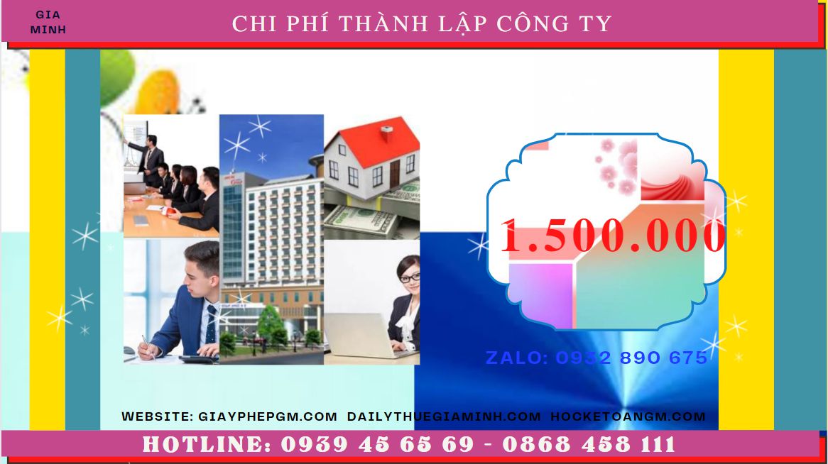 Chi phí thành lập doanh nghiệp uy tín nhất tại Huyện Quốc Oai