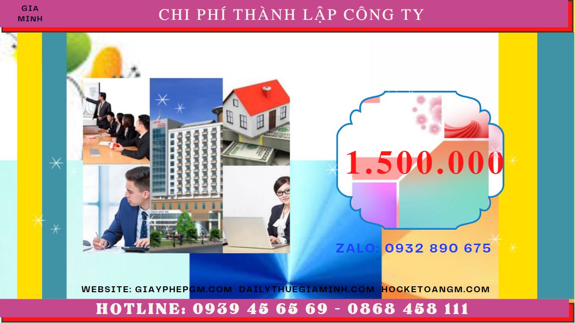 DỊCH VỤ THÀNH LẬP CÔNG TY TRỌN GÓI CHUYÊN NGHIỆP NHẤT HUYỆN THẠCH THẤT 5 Chi phí thành lập doanh nghiệp uy tín nhất tại Huyện Thạch Thất