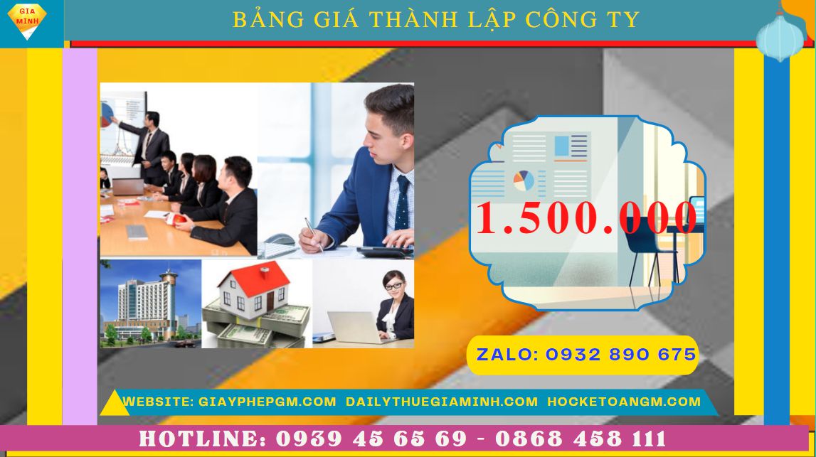 Dịch vụ thành lập công ty trọn gói chuyên nghiệp nhất Huyện Thanh Liêm – Uy tín, nhanh chóng 7 Chi phí thành lập doanh nghiệp uy tín nhất tại Huyện Thanh Liêm