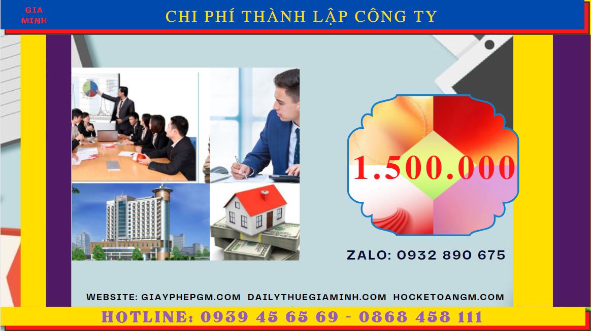 DỊCH VỤ THÀNH LẬP CÔNG TY TRỌN GÓI CHUYÊN NGHIỆP NHẤT HUYỆN VĨNH THẠNH 5 Chi phí thành lập doanh nghiệp uy tín nhất tại Huyện Vĩnh Thạnh