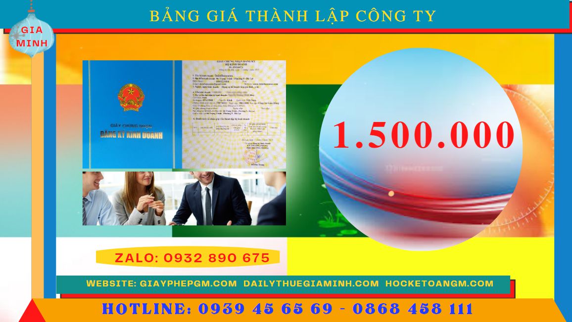 DỊCH VỤ THÀNH LẬP CÔNG TY TRỌN GÓI CHUYÊN NGHIỆP NHẤT LÂM ĐỒNG 4 Chi phí thành lập doanh nghiệp uy tín nhất tại Lâm Đồng
