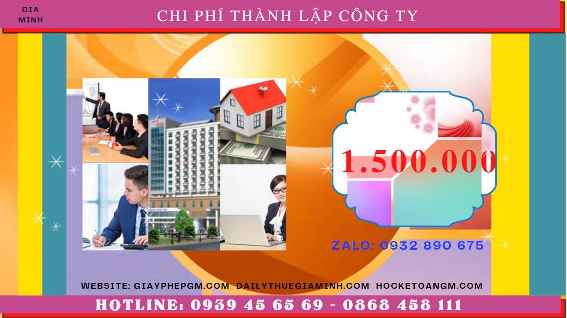 DỊCH VỤ THÀNH LẬP CÔNG TY TRỌN GÓI CHUYÊN NGHIỆP NHẤT QUẬN BA ĐÌNH 5 Chi phí thành lập doanh nghiệp uy tín nhất tại Quận Ba Đình