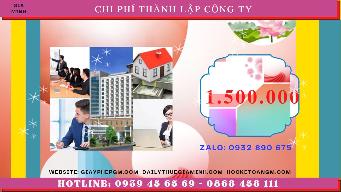 DỊCH VỤ THÀNH LẬP CÔNG TY TRỌN GÓI CHUYÊN NGHIỆP NHẤT QUẬN BẮC TỪ LIÊM 5 Chi phí thành lập doanh nghiệp uy tín nhất tại Quận Bắc Từ Liêm