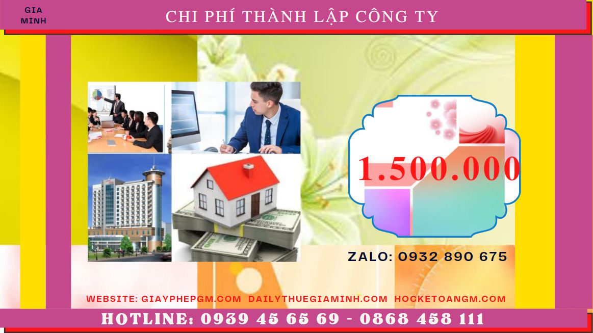 Chi phí thành lập doanh nghiệp uy tín nhất tại Quận Tân Phú