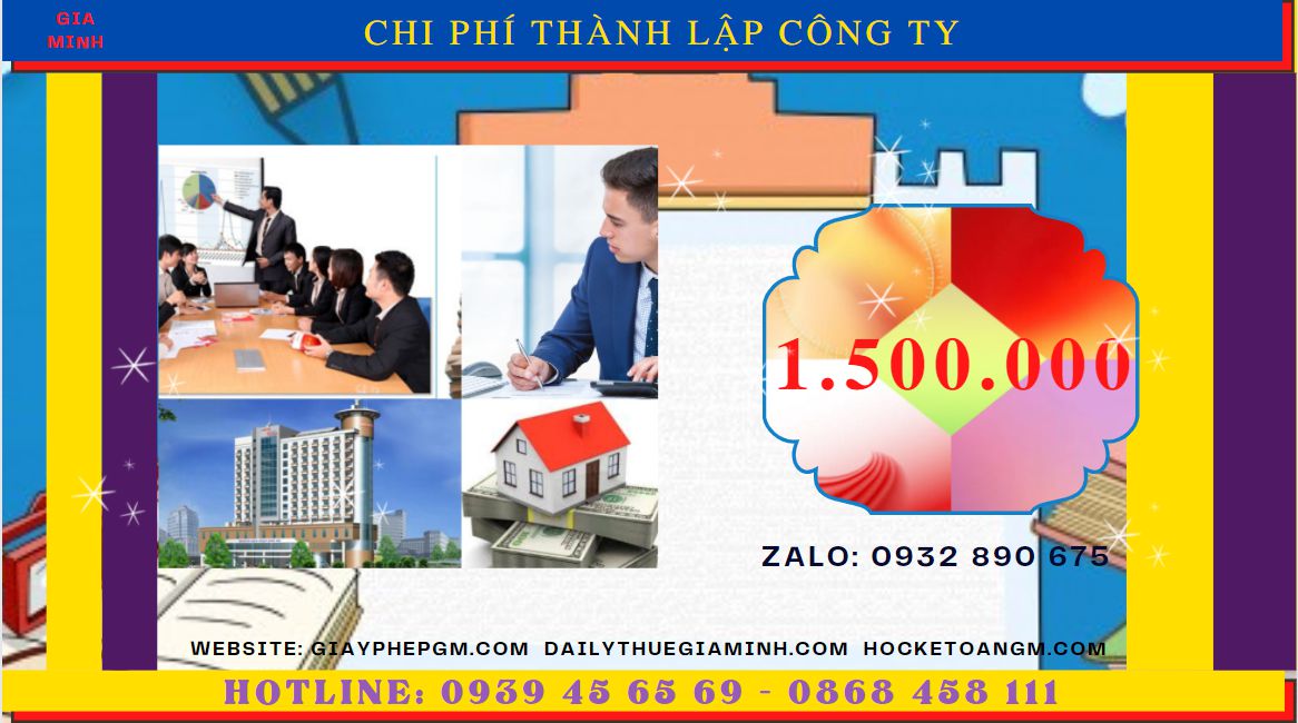 DỊCH VỤ THÀNH LẬP CÔNG TY TRỌN GÓI CHUYÊN NGHIỆP NHẤT QUẬN THỐT NỐT 5 Chi phí thành lập doanh nghiệp uy tín nhất tại Quận Thốt Nốt