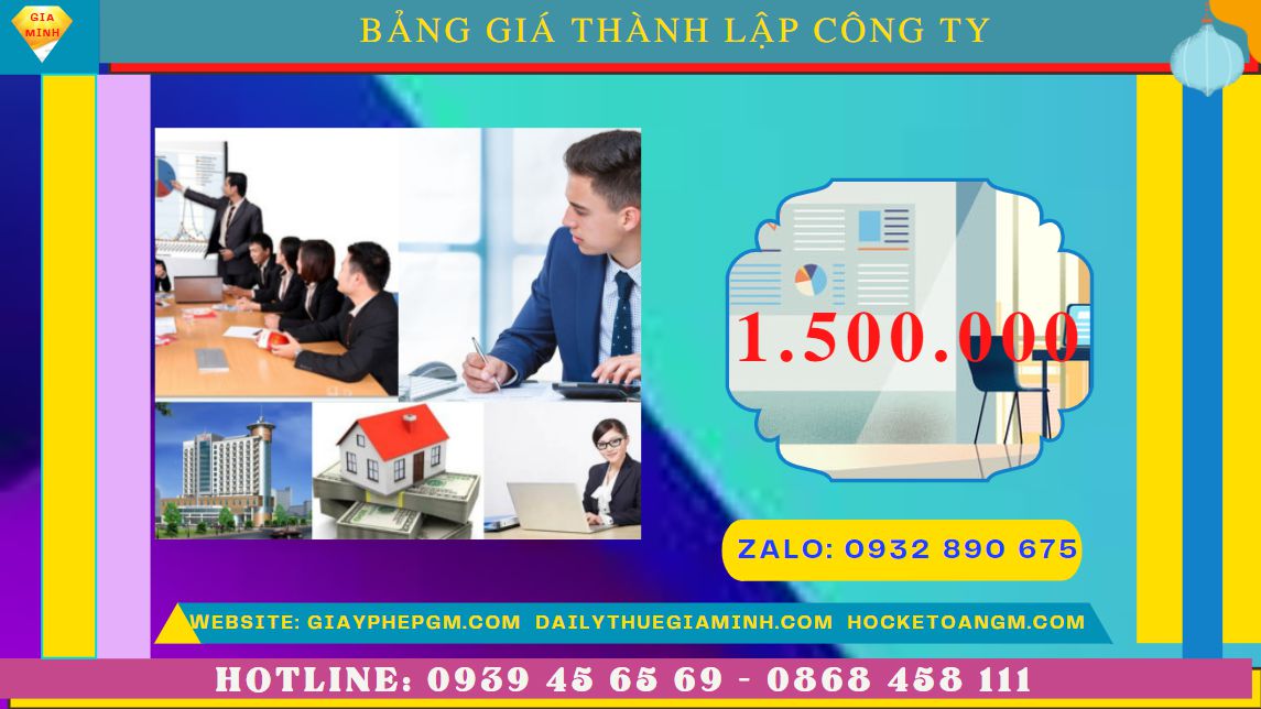 Dịch vụ thành lập công ty trọn gói chuyên nghiệp tại Quảng Bình | Hỗ trợ thủ tục nhanh chóng 4 Chi phí thành lập doanh nghiệp uy tín nhất tại Quảng Bình
