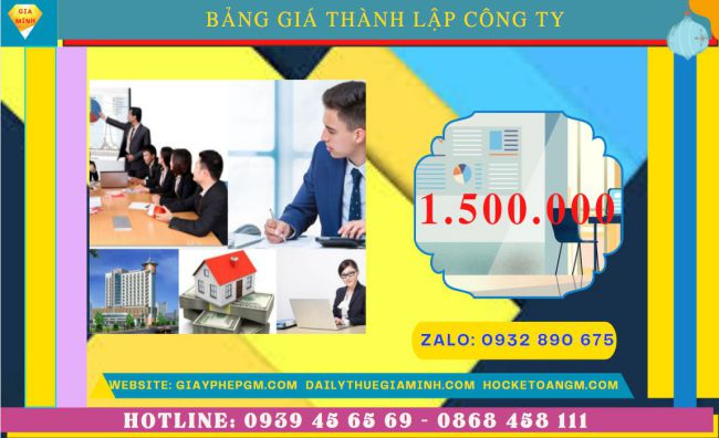 DỊCH VỤ THÀNH LẬP CÔNG TY TRỌN GÓI CHUYÊN NGHIỆP NHẤT THANH HÓA 5 Chi phí thành lập doanh nghiệp uy tín nhất tại Thanh Hóa
