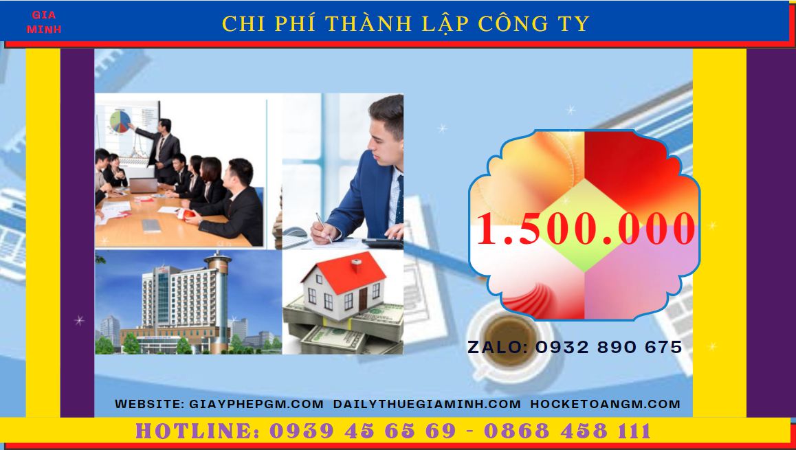 DỊCH VỤ THÀNH LẬP CÔNG TY TRỌN GÓI CHUYÊN NGHIỆP NHẤT TP HẢI PHÒNG 5 Chi phí thành lập doanh nghiệp uy tín nhất tại TP Hải Phòng