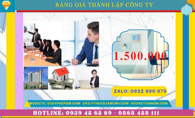 Chi phí thành lập doanh nghiệp uy tín nhất tại TP Hưng Yên