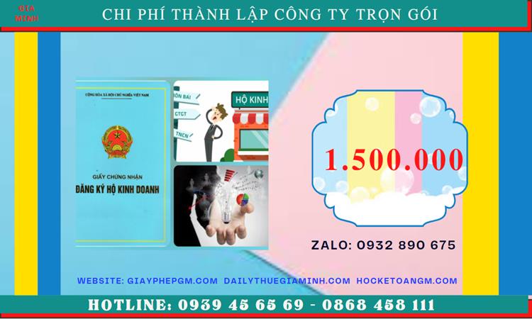 Chi phí thành lập doanh nghiệp uy tín tại Huyện Ba Vì