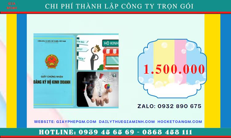 Chi phí thành lập doanh nghiệp uy tín tại Huyện Chương Mỹ