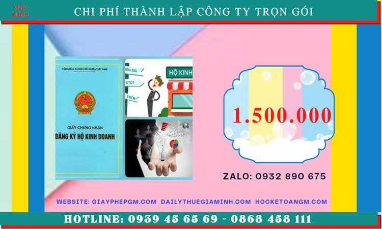 Chi phí thành lập doanh nghiệp uy tín tại Huyện Mê Linh
