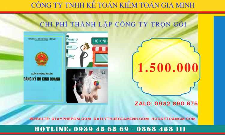 Chi phí thành lập doanh nghiệp uy tín tại Huyện Nhà Bè