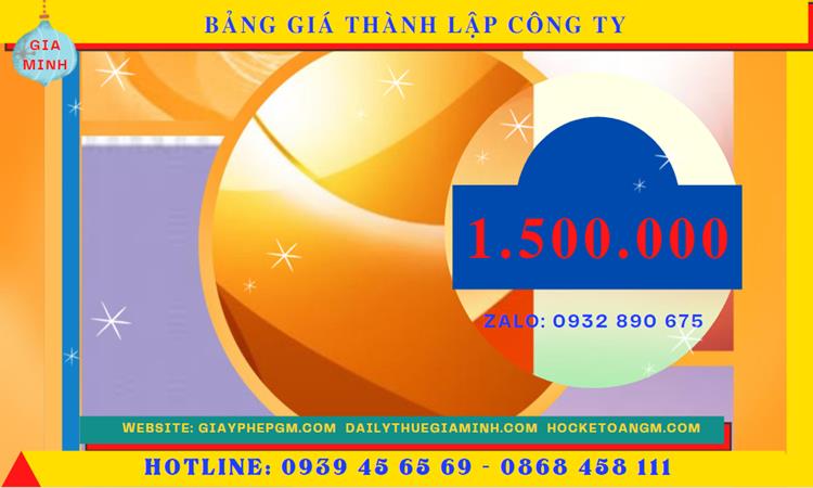 Chi phí thành lập doanh nghiệp uy tín tại Huyện Phù Cừ