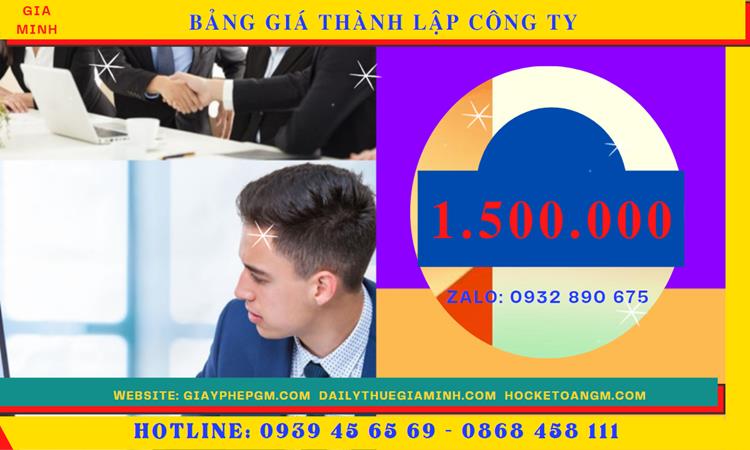 Chi phí thành lập doanh nghiệp uy tín tại Huyện Thanh Liêm