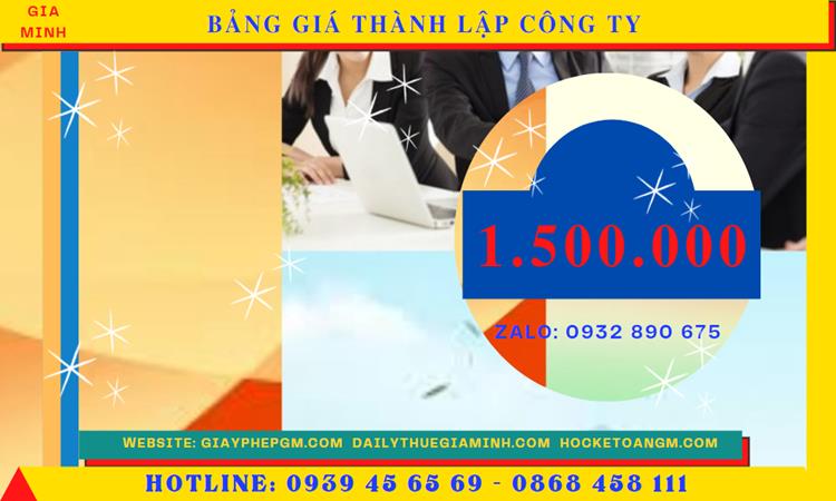 Chi phí thành lập doanh nghiệp uy tín tại Huyện Văn Lâm