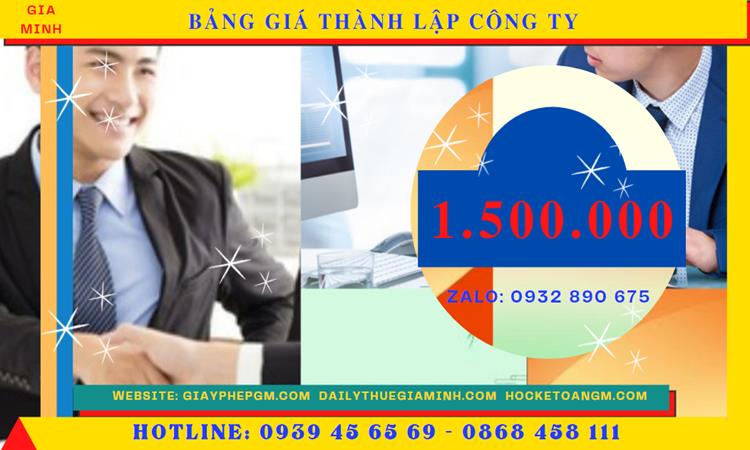 Chi phí thành lập doanh nghiệp uy tín tại Huyện Yên Mỹ
