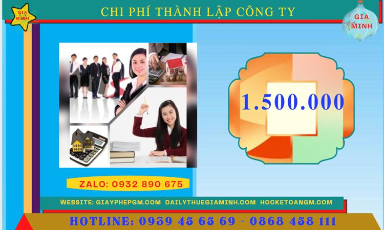 Chi phí thành lập doanh nghiệp uy tín tại Quận Bắc Từ Liêm