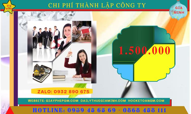 Chi phí thành lập doanh nghiệp uy tín tại Quận Nam Từ Liêm