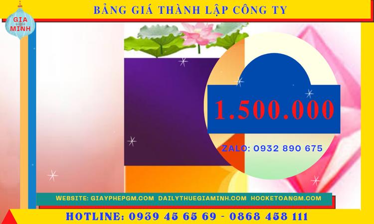 Chi phí thành lập doanh nghiệp uy tín tại Thị Xã Mỹ Hào