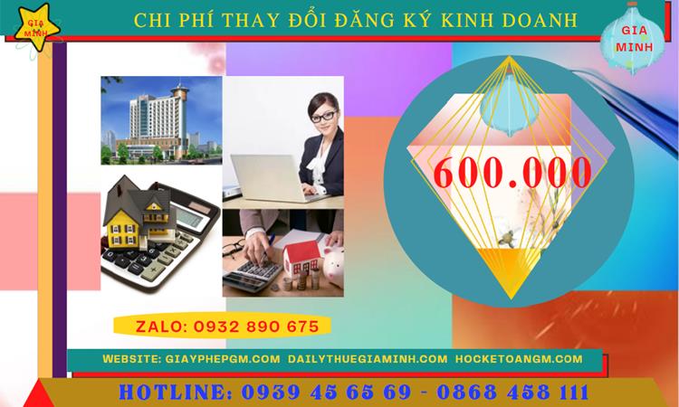 DỊCH VỤ THAY ĐỔI GIẤY PHÉP ĐĂNG KÝ KINH DOANH PHÚ THỌ 5 Chi phí thay đổi giấy phép đăng ký kinh doanh tại Phú Thọ