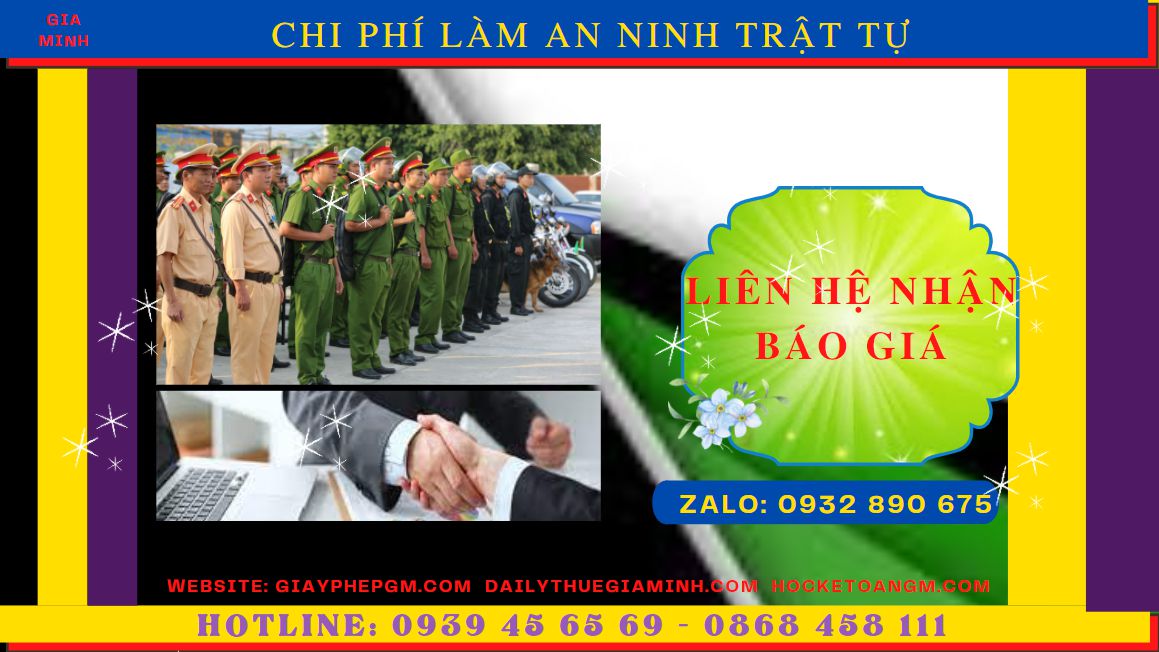 XIN GIẤY CHỨNG NHẬN AN NINH TRẬT TỰ KHÁCH SẠN NHA TRANG 2 Chi phí xin giấy chứng nhận an ninh trật tự cho khách sạn tại Nha Trang