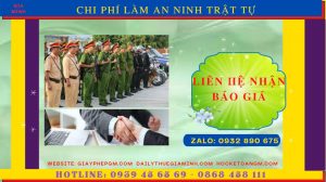 XIN GIẤY CHỨNG NHẬN AN NINH TRẬT TỰ KHÁCH SẠN TPHCM 2 Chi phí xin giấy phép an ninh trật tự cho khách sạn tại tphcm