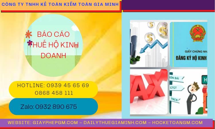 BÁO CÁO THUẾ HỘ KINH DOANH TẠI HUYỆN ĐẢO CÁT HẢI 4 Thủ tục báo cáo thuế hộ kinh doanh tại Huyện Đảo Cát Hải