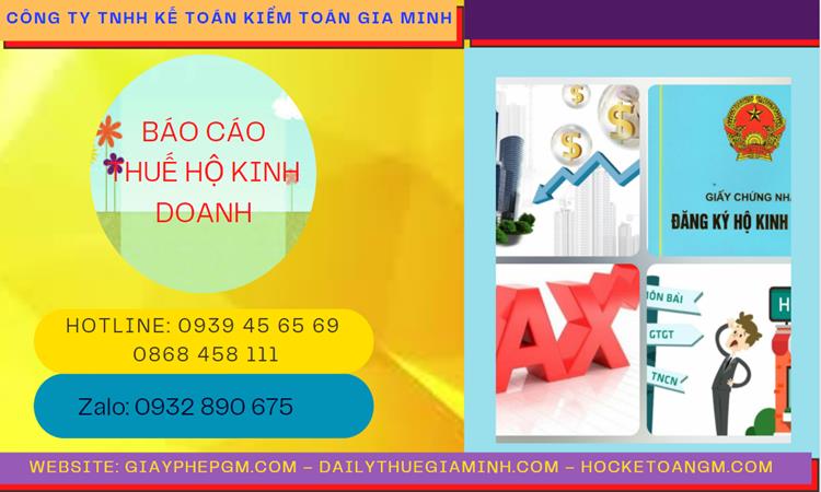Thủ tục báo cáo thuế hộ kinh doanh tại Huyện Đảo Bạch Long Vĩ