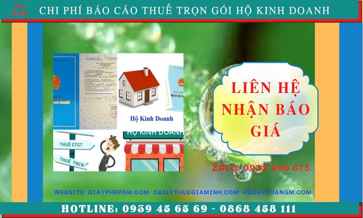 Dịch vụ báo cáo thuế hộ kinh doanh tại Quận Kiến An trọn gói, uy tín 5 Chi phí báo cáo thuế hộ kinh doanh tại Quận Kiến An