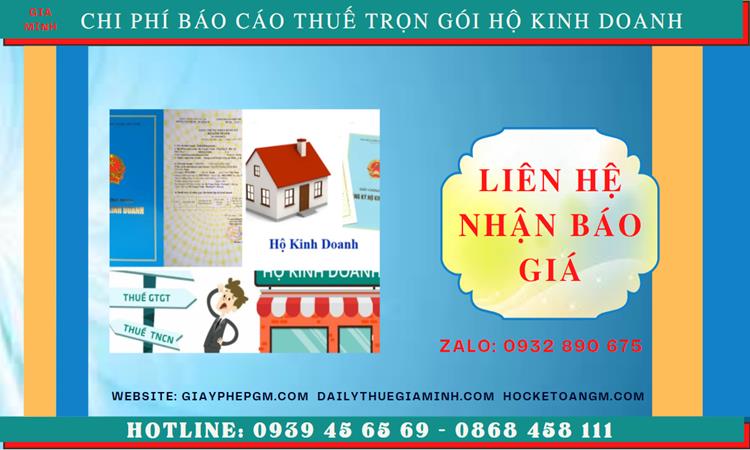 BÁO CÁO THUẾ HỘ KINH DOANH TẠI THÀNH PHỐ HẢI PHÒNG 5 Chi phí báo cáo thuế hộ kinh doanh tại Thành Phố Hải Phòng