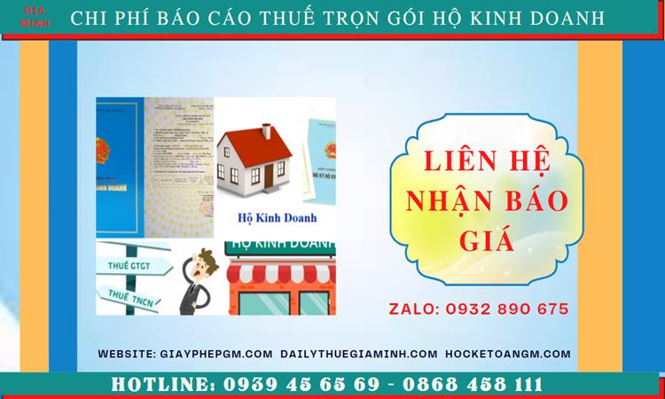 BÁO CÁO THUẾ HỘ KINH DOANH TẠI QUẬN HẢI AN 5 Chi phí báo cáo thuế hộ kinh doanh tại Quận Hải An