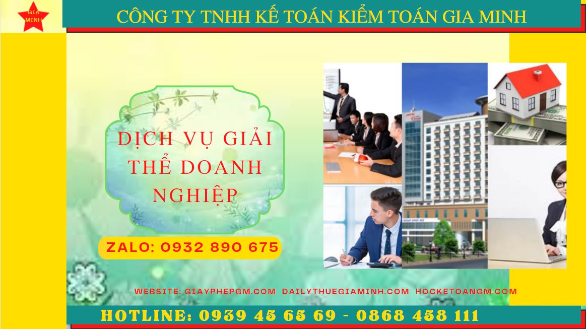 Dịch vụ giải thể doanh nghiệp trọn gói tại Huyện Cần Giờ 