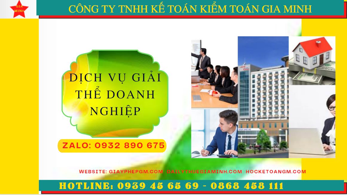 Dịch vụ giải thể doanh nghiệp trọn gói tại Huyện Cờ Đỏ