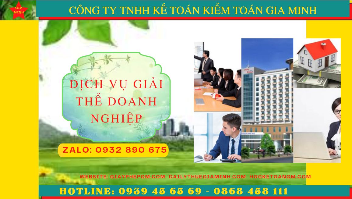 Dịch vụ giải thể doanh nghiệp trọn gói tại Huyện Củ Chi 