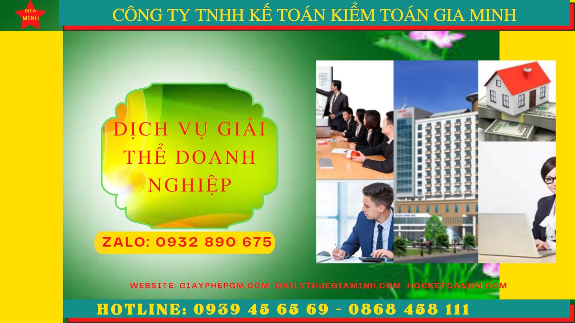 Dịch vụ giải thể doanh nghiệp trọn gói tại Quận Ô Môn