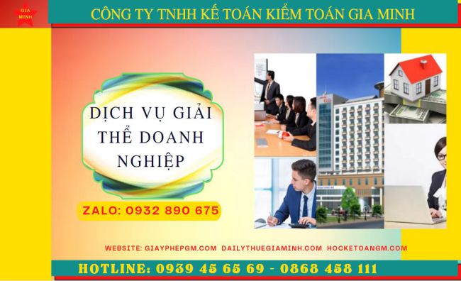 Dịch vụ giải thể doanh nghiệp trọn gói tại Bắc Kạn 