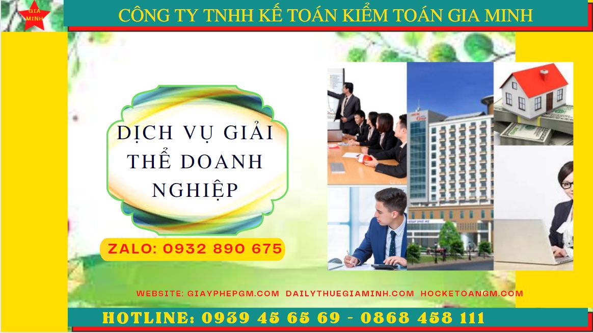 Dịch vụ giải thể doanh nghiệp trọn gói tại Cà Mau