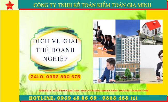 Dịch vụ giải thể doanh nghiệp trọn gói tại Hà Nội
