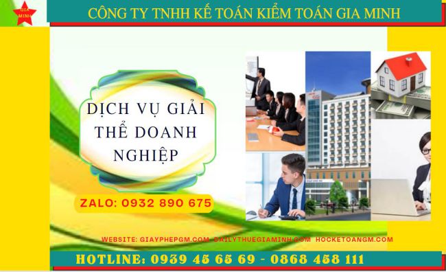 Dịch vụ giải thể doanh nghiệp trọn gói tại Huyện Hoài Đức 