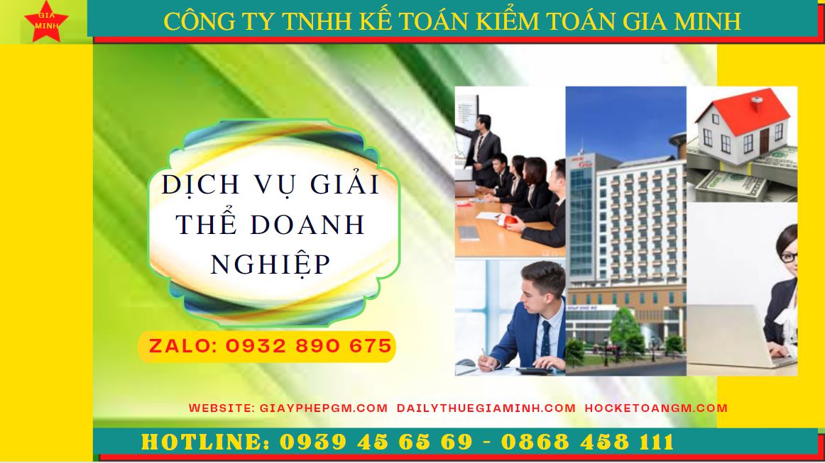 Dịch vụ giải thể doanh nghiệp trọn gói tại Huyện Sóc Sơn 