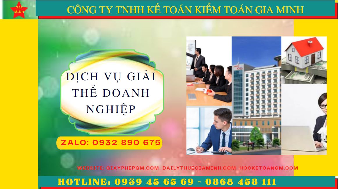 Dịch vụ giải thể doanh nghiệp trọn gói tại Huyện Từ Liêm