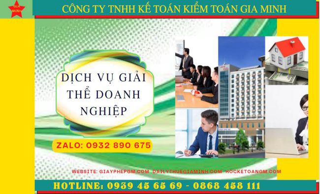 Dịch vụ giải thể doanh nghiệp trọn gói tại Quận Ba Đình 