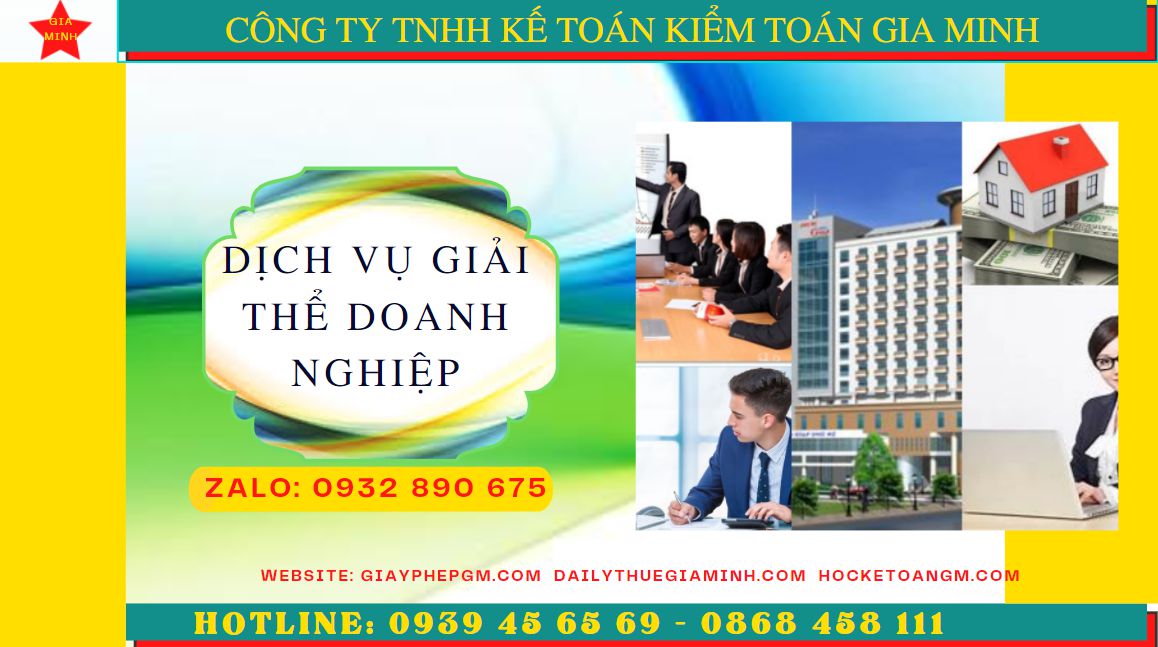 Dịch vụ giải thể doanh nghiệp trọn gói tại Quận Bắc Từ Liêm 