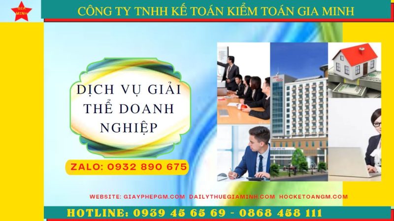 Dịch vụ giải thể doanh nghiệp trọn gói tại Quận Bình Tân